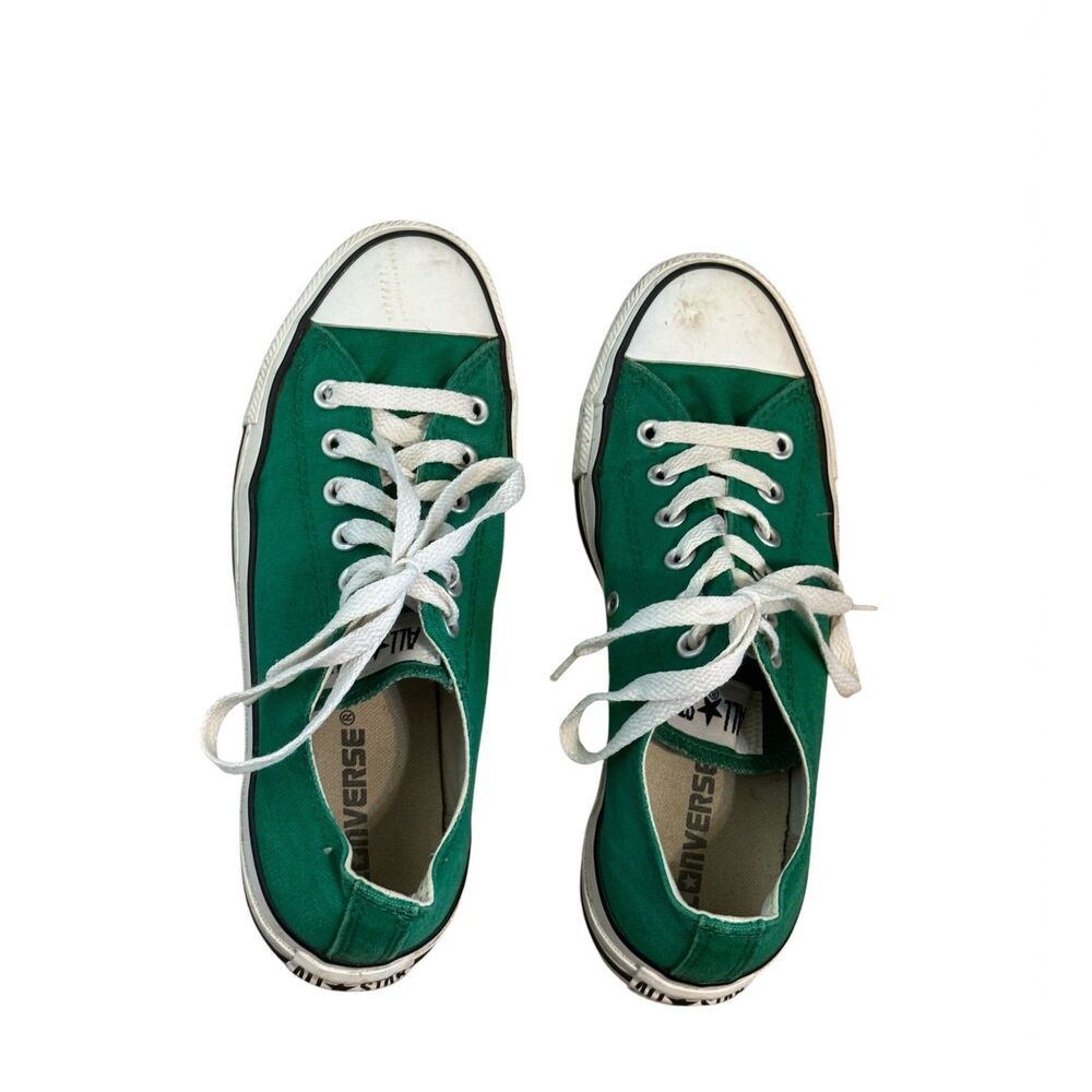 Converse All Star Green Canvas Low-Top Sneakers Women’s Size 8 Men’s Size 6